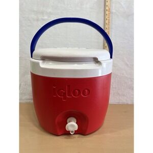 Igloo 2 Gallon Red Water Cooler Jug w/ Spigot USA Made
